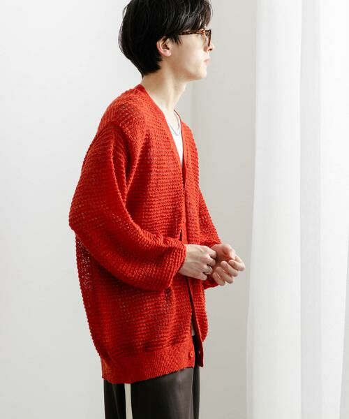 SENSE OF PLACE by URBAN RESEARCH / センスオブプレイス バイ アーバンリサーチ カーディガン・ボレロ | 『ユニセックス』『洗濯可』シアーVネックカーディガン | 詳細8