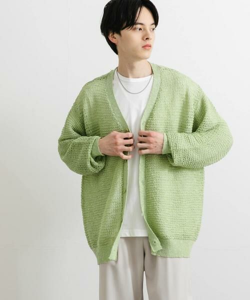 SENSE OF PLACE by URBAN RESEARCH / センスオブプレイス バイ アーバンリサーチ カーディガン・ボレロ | 『ユニセックス』『洗濯可』シアーVネックカーディガン | 詳細22