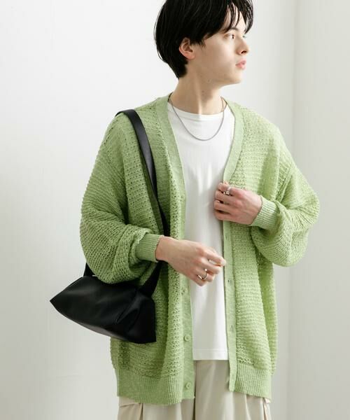 SENSE OF PLACE by URBAN RESEARCH / センスオブプレイス バイ アーバンリサーチ カーディガン・ボレロ | 『ユニセックス』『洗濯可』シアーVネックカーディガン | 詳細27