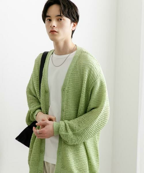 SENSE OF PLACE by URBAN RESEARCH / センスオブプレイス バイ アーバンリサーチ カーディガン・ボレロ | 『ユニセックス』『洗濯可』シアーVネックカーディガン | 詳細28