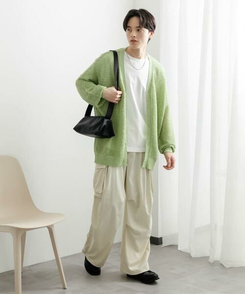 SENSE OF PLACE by URBAN RESEARCH / センスオブプレイス バイ アーバンリサーチ カーディガン・ボレロ | 『ユニセックス』『洗濯可』シアーVネックカーディガン | 詳細30