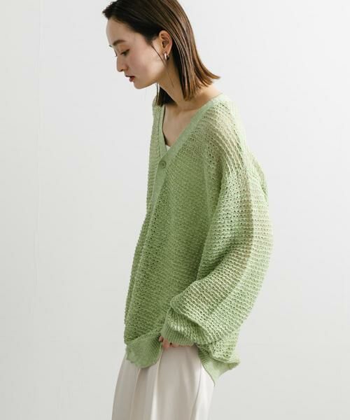 SENSE OF PLACE by URBAN RESEARCH / センスオブプレイス バイ アーバンリサーチ カーディガン・ボレロ | 『ユニセックス』『洗濯可』シアーVネックカーディガン | 詳細14
