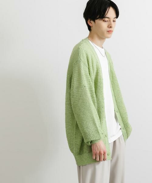 SENSE OF PLACE by URBAN RESEARCH / センスオブプレイス バイ アーバンリサーチ カーディガン・ボレロ | 『ユニセックス』『洗濯可』シアーVネックカーディガン | 詳細21