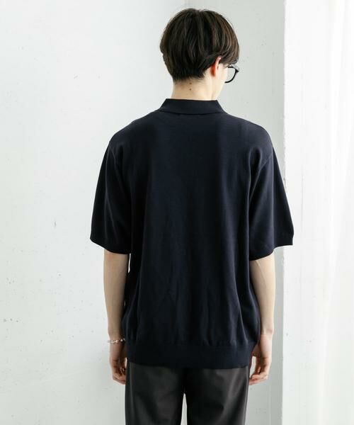 SENSE OF PLACE by URBAN RESEARCH / センスオブプレイス バイ アーバンリサーチ ニット・セーター | 『洗濯可』ストレッチニットポロショートスリーブTシャツ | 詳細20