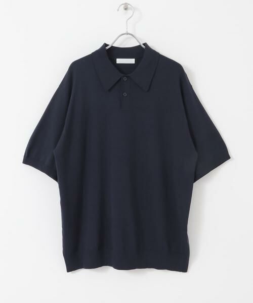 SENSE OF PLACE by URBAN RESEARCH / センスオブプレイス バイ アーバンリサーチ ニット・セーター | 『洗濯可』ストレッチニットポロショートスリーブTシャツ | 詳細22