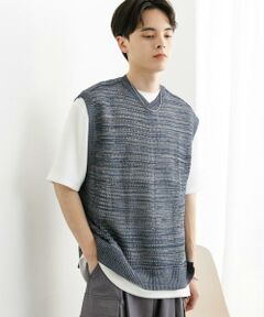 SENSE OF PLACE by URBAN RESEARCH / センスオブプレイス バイ アーバンリサーチ ベスト | ミックスメランジVネックベスト