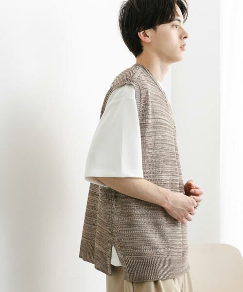 SENSE OF PLACE by URBAN RESEARCH / センスオブプレイス バイ アーバンリサーチ ベスト | ミックスメランジVネックベスト | 詳細6