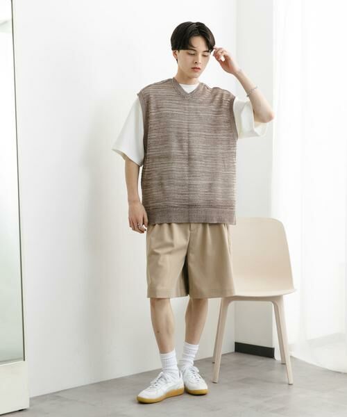 SENSE OF PLACE by URBAN RESEARCH / センスオブプレイス バイ アーバンリサーチ ベスト | ミックスメランジVネックベスト | 詳細7