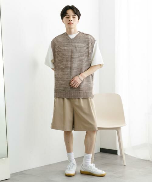 SENSE OF PLACE by URBAN RESEARCH / センスオブプレイス バイ アーバンリサーチ ベスト | ミックスメランジVネックベスト | 詳細8