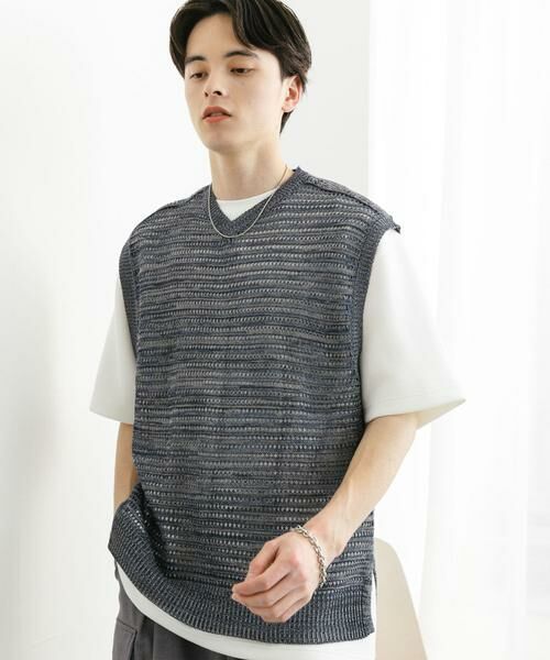 SENSE OF PLACE by URBAN RESEARCH / センスオブプレイス バイ アーバンリサーチ ベスト | ミックスメランジVネックベスト | 詳細14