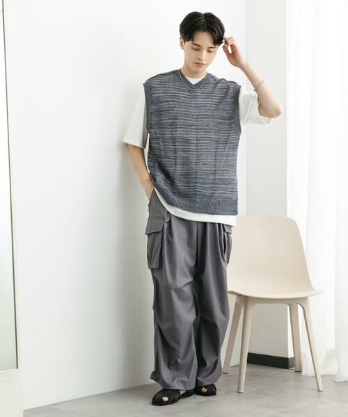 SENSE OF PLACE by URBAN RESEARCH / センスオブプレイス バイ アーバンリサーチ ベスト | ミックスメランジVネックベスト | 詳細17