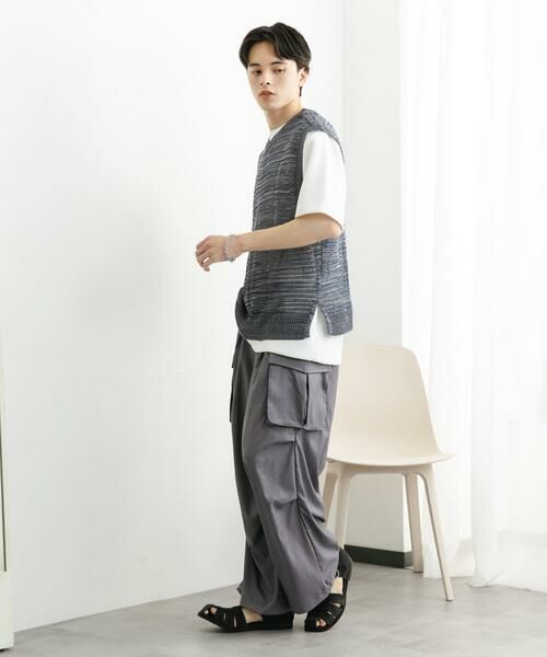 SENSE OF PLACE by URBAN RESEARCH / センスオブプレイス バイ アーバンリサーチ ベスト | ミックスメランジVネックベスト | 詳細18