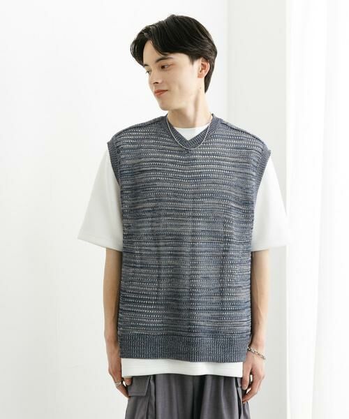 SENSE OF PLACE by URBAN RESEARCH / センスオブプレイス バイ アーバンリサーチ ベスト | ミックスメランジVネックベスト | 詳細19