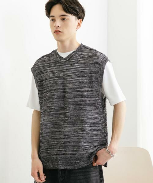 SENSE OF PLACE by URBAN RESEARCH / センスオブプレイス バイ アーバンリサーチ ベスト | ミックスメランジVネックベスト | 詳細29