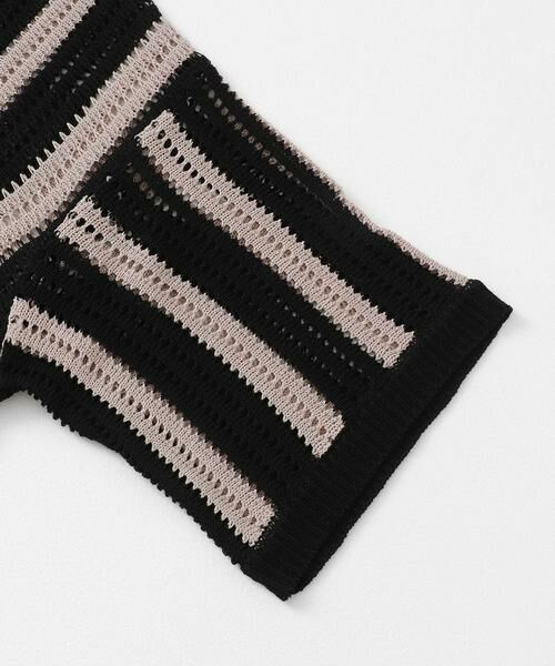SENSE OF PLACE by URBAN RESEARCH / センスオブプレイス バイ アーバンリサーチ ニット・セーター | ストライプショートスリーブニットシャツ | 詳細21