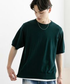 SENSE OF PLACE by URBAN RESEARCH / センスオブプレイス バイ アーバンリサーチ ニット・セーター | クルーネックニットショートスリーブTシャツ