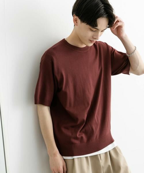 SENSE OF PLACE by URBAN RESEARCH / センスオブプレイス バイ アーバンリサーチ ニット・セーター | クルーネックニットショートスリーブTシャツ | 詳細14