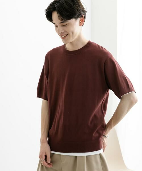 SENSE OF PLACE by URBAN RESEARCH / センスオブプレイス バイ アーバンリサーチ ニット・セーター | クルーネックニットショートスリーブTシャツ | 詳細16