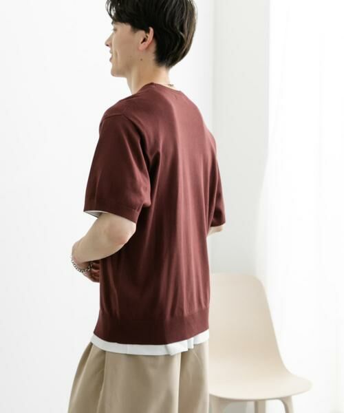 SENSE OF PLACE by URBAN RESEARCH / センスオブプレイス バイ アーバンリサーチ ニット・セーター | クルーネックニットショートスリーブTシャツ | 詳細17