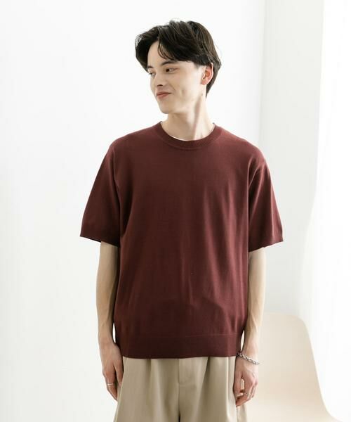 SENSE OF PLACE by URBAN RESEARCH / センスオブプレイス バイ アーバンリサーチ ニット・セーター | クルーネックニットショートスリーブTシャツ | 詳細20