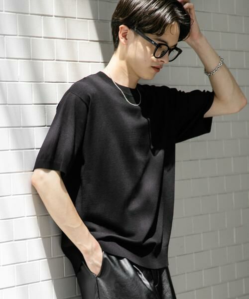 SENSE OF PLACE by URBAN RESEARCH / センスオブプレイス バイ アーバンリサーチ ニット・セーター | クルーネックニットショートスリーブTシャツ | 詳細25