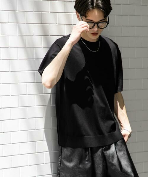 SENSE OF PLACE by URBAN RESEARCH / センスオブプレイス バイ アーバンリサーチ ニット・セーター | クルーネックニットショートスリーブTシャツ | 詳細26