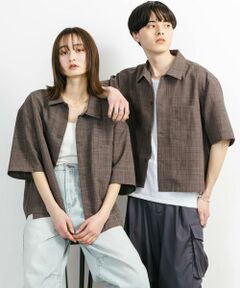 SENSE OF PLACE by URBAN RESEARCH / センスオブプレイス バイ アーバンリサーチ シャツ・ブラウス | 『ユニセックス』『接触冷感/吸水速乾/イージーケア』リネンライクボクシーショートスリーブシャツ