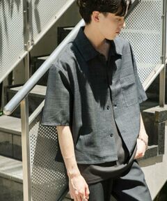 SENSE OF PLACE by URBAN RESEARCH / センスオブプレイス バイ アーバンリサーチ シャツ・ブラウス | 『ユニセックス』『接触冷感/吸水速乾/イージーケア』リネンライクボクシーショートスリーブシャツ