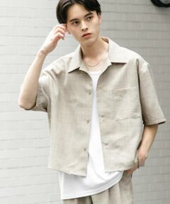 SENSE OF PLACE by URBAN RESEARCH / センスオブプレイス バイ アーバンリサーチ シャツ・ブラウス | 『ユニセックス』『接触冷感/吸水速乾/イージーケア』リネンライクボクシーショートスリーブシャツ