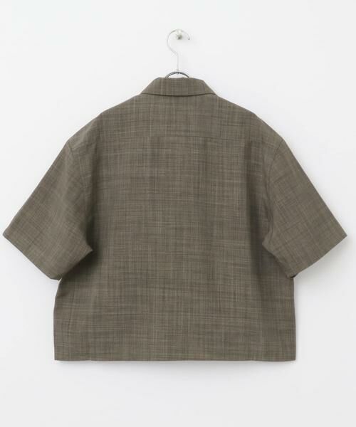 SENSE OF PLACE by URBAN RESEARCH / センスオブプレイス バイ アーバンリサーチ シャツ・ブラウス | 『ユニセックス』『接触冷感/吸水速乾/イージーケア』リネンライクボクシーショートスリーブシャツ | 詳細10