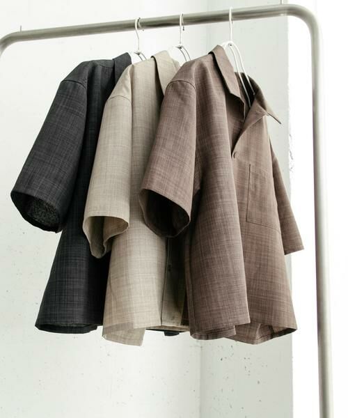 SENSE OF PLACE by URBAN RESEARCH / センスオブプレイス バイ アーバンリサーチ シャツ・ブラウス | 『ユニセックス』『接触冷感/吸水速乾/イージーケア』リネンライクボクシーショートスリーブシャツ | 詳細6