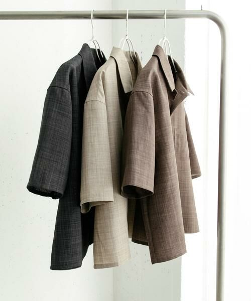 SENSE OF PLACE by URBAN RESEARCH / センスオブプレイス バイ アーバンリサーチ シャツ・ブラウス | 『ユニセックス』『接触冷感/吸水速乾/イージーケア』リネンライクボクシーショートスリーブシャツ | 詳細8