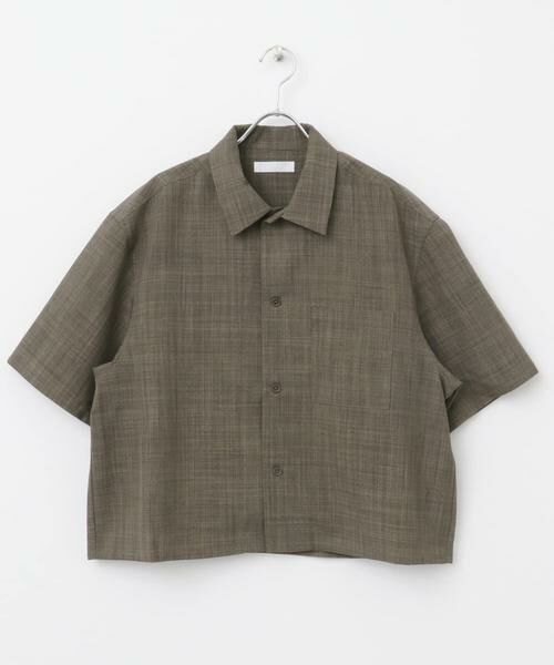 SENSE OF PLACE by URBAN RESEARCH / センスオブプレイス バイ アーバンリサーチ シャツ・ブラウス | 『ユニセックス』『接触冷感/吸水速乾/イージーケア』リネンライクボクシーショートスリーブシャツ | 詳細9