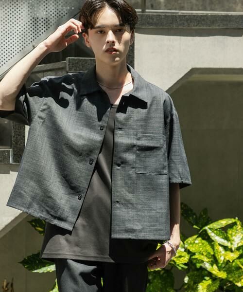SENSE OF PLACE by URBAN RESEARCH / センスオブプレイス バイ アーバンリサーチ シャツ・ブラウス | 『ユニセックス』『接触冷感/吸水速乾/イージーケア』リネンライクボクシーショートスリーブシャツ | 詳細14