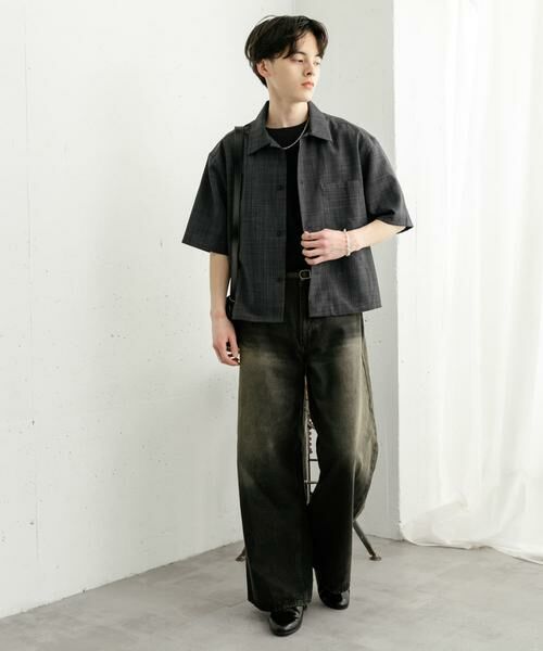 SENSE OF PLACE by URBAN RESEARCH / センスオブプレイス バイ アーバンリサーチ シャツ・ブラウス | 『ユニセックス』『接触冷感/吸水速乾/イージーケア』リネンライクボクシーショートスリーブシャツ | 詳細24