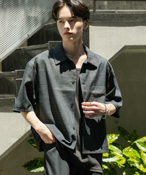 SENSE OF PLACE by URBAN RESEARCH / センスオブプレイス バイ アーバンリサーチ シャツ・ブラウス | 『ユニセックス』『接触冷感/吸水速乾/イージーケア』リネンライクボクシーショートスリーブシャツ | 詳細15