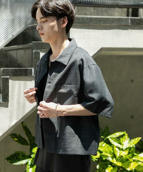 SENSE OF PLACE by URBAN RESEARCH / センスオブプレイス バイ アーバンリサーチ シャツ・ブラウス | 『ユニセックス』『接触冷感/吸水速乾/イージーケア』リネンライクボクシーショートスリーブシャツ | 詳細17