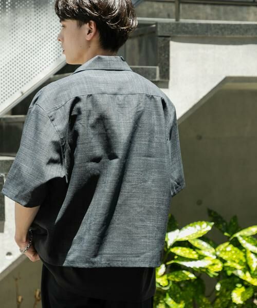 SENSE OF PLACE by URBAN RESEARCH / センスオブプレイス バイ アーバンリサーチ シャツ・ブラウス | 『ユニセックス』『接触冷感/吸水速乾/イージーケア』リネンライクボクシーショートスリーブシャツ | 詳細18