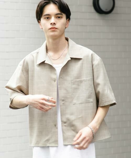 SENSE OF PLACE by URBAN RESEARCH / センスオブプレイス バイ アーバンリサーチ シャツ・ブラウス | 『ユニセックス』『接触冷感/吸水速乾/イージーケア』リネンライクボクシーショートスリーブシャツ | 詳細29