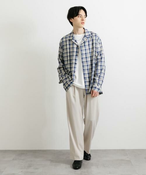 SENSE OF PLACE by URBAN RESEARCH / センスオブプレイス バイ アーバンリサーチ シャツ・ブラウス | 『ユニセックス』シアーチェックオープンカラーロングスリーブシャツ | 詳細18