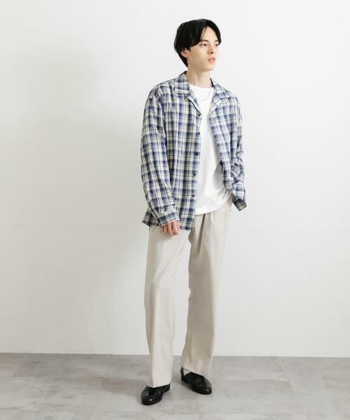 SENSE OF PLACE by URBAN RESEARCH / センスオブプレイス バイ アーバンリサーチ シャツ・ブラウス | 『ユニセックス』シアーチェックオープンカラーロングスリーブシャツ | 詳細19