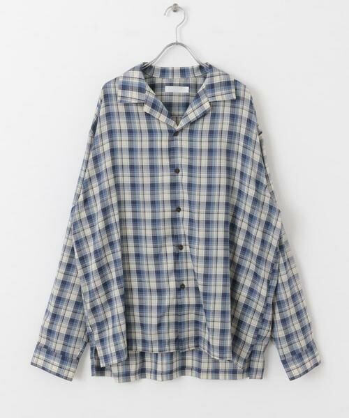 SENSE OF PLACE by URBAN RESEARCH / センスオブプレイス バイ アーバンリサーチ シャツ・ブラウス | 『ユニセックス』シアーチェックオープンカラーロングスリーブシャツ | 詳細20