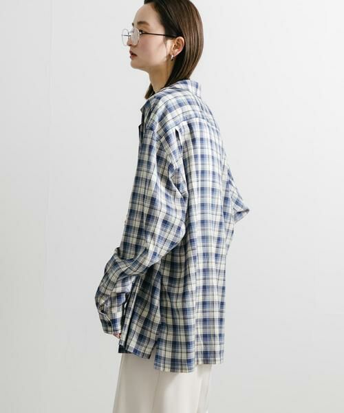 SENSE OF PLACE by URBAN RESEARCH / センスオブプレイス バイ アーバンリサーチ シャツ・ブラウス | 『ユニセックス』シアーチェックオープンカラーロングスリーブシャツ | 詳細3