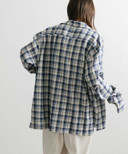 SENSE OF PLACE by URBAN RESEARCH / センスオブプレイス バイ アーバンリサーチ シャツ・ブラウス | 『ユニセックス』シアーチェックオープンカラーロングスリーブシャツ | 詳細4