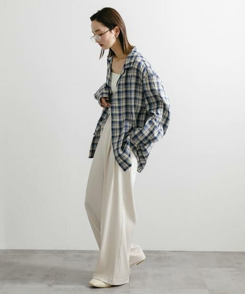SENSE OF PLACE by URBAN RESEARCH / センスオブプレイス バイ アーバンリサーチ シャツ・ブラウス | 『ユニセックス』シアーチェックオープンカラーロングスリーブシャツ | 詳細6