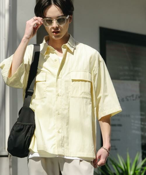 SENSE OF PLACE by URBAN RESEARCH / センスオブプレイス バイ アーバンリサーチ シャツ・ブラウス | ワッシャーナイロンショートスリーブシャツ | 詳細1