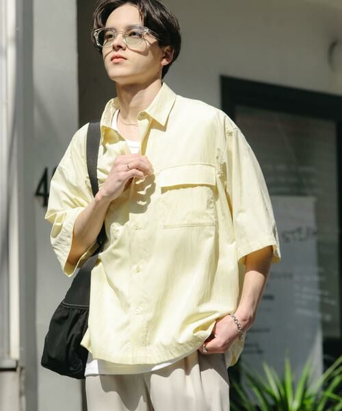 SENSE OF PLACE by URBAN RESEARCH / センスオブプレイス バイ アーバンリサーチ シャツ・ブラウス | ワッシャーナイロンショートスリーブシャツ | 詳細2