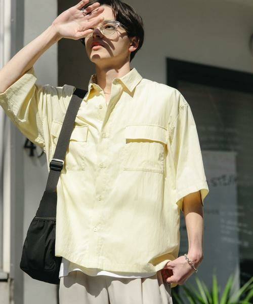 SENSE OF PLACE by URBAN RESEARCH / センスオブプレイス バイ アーバンリサーチ シャツ・ブラウス | ワッシャーナイロンショートスリーブシャツ | 詳細3