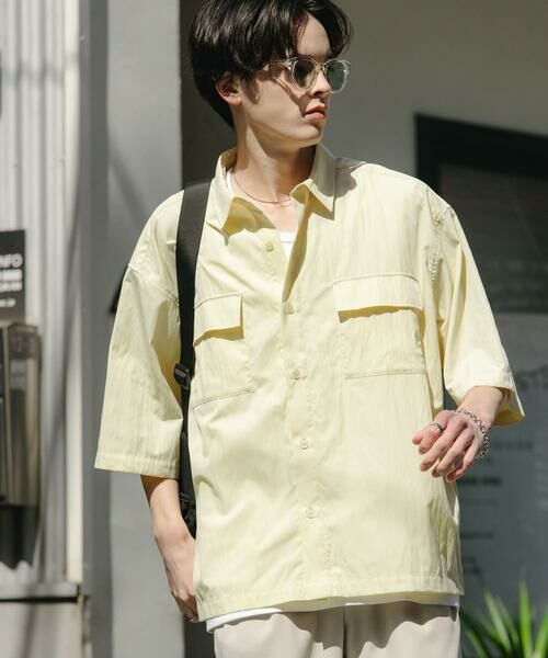 SENSE OF PLACE by URBAN RESEARCH / センスオブプレイス バイ アーバンリサーチ シャツ・ブラウス | ワッシャーナイロンショートスリーブシャツ | 詳細4