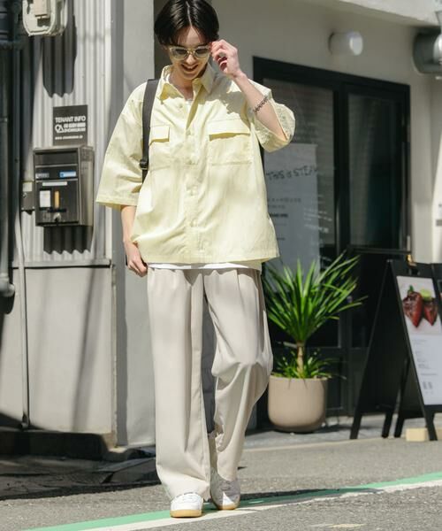 SENSE OF PLACE by URBAN RESEARCH / センスオブプレイス バイ アーバンリサーチ シャツ・ブラウス | ワッシャーナイロンショートスリーブシャツ | 詳細6